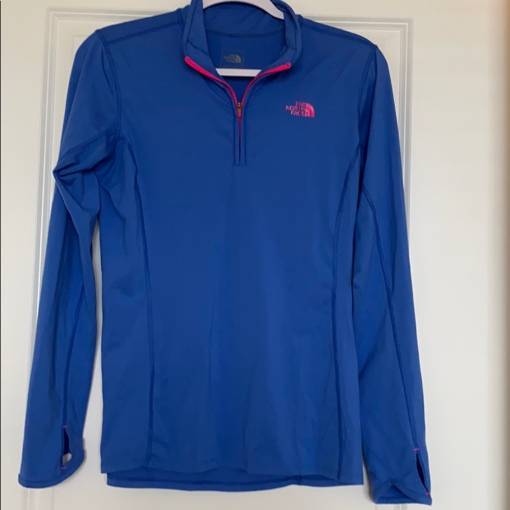 Blue North Face Quarter Zip
